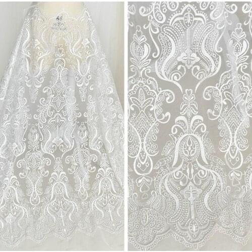 High-grade embroidered lace accessories handmade diy fabric material clothing dress decorative cloth