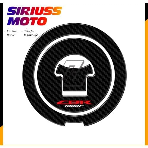 3D Carbon-look Motorcycle Fuel Gas Cap Protector Decals Case for Honda CBR1000F CBR 1000F 1987-1996