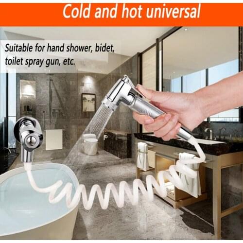 1.5/2M Toilet Bidet Sprayer PE Portable Bidet Shower Head Nozzle Sprayer Handheld Telephone Line Plumbing Hose Bathroom Tools