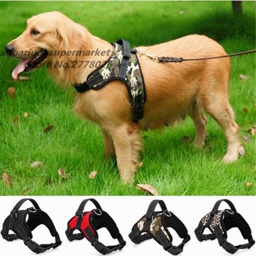 1 piece Nylon heavy duty dog pet harness collar dogs supplies dog traction strap multiple colors to choose from S/M/L/XL size