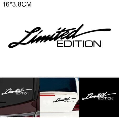 16 x 3.8 CM LIMITED EDITION Letter Pattern Outdoor Reflective Car Motorcycle Body Bumper Hood Decals Window Scratch Sticker