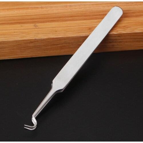 Acne Needle Tweezers Bend Acne needle Blackhead remover pimple remover tool 1pc Facial Extractor Blackhead Acne Blemish Remover