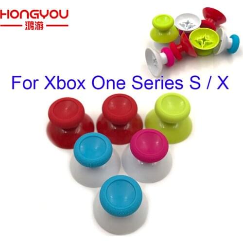 2pcs Original Thumbstick Grip For Xbox One Series S X Controller 3D Analog Cap For Xbox One Elite Joysticks Cover Solid Buttons