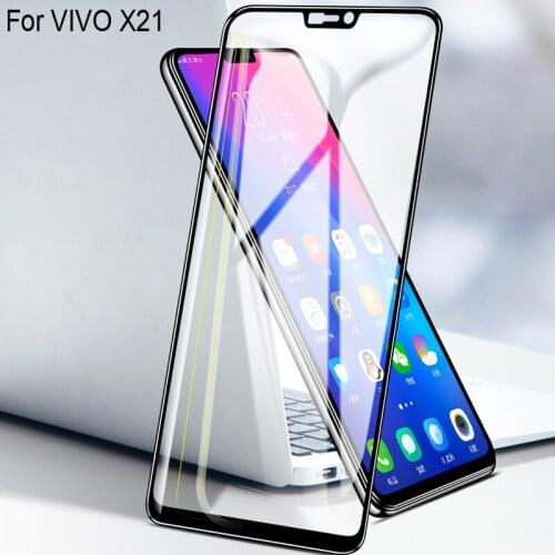 2PCS Full Curved Screen Protector For VIVO X21 x21 Full Cover Tempered Glass For VIVO X 21 Protective Flim vivox21