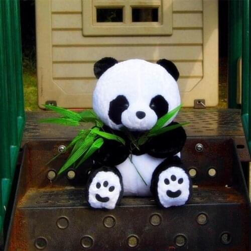 40cm lovely panda plush toy bamboo panda doll w4182