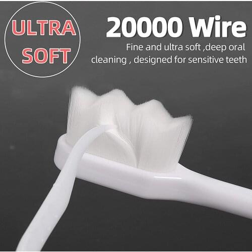 5pc Ultra-fine Soft Toothbrush Million Nano Bristle Adult Tooth Brush Teeth Deep Cleaning Portable Travel Dental Oral Care Brush