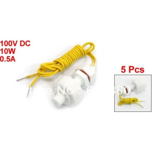 5 Pcs x Tank Pool Liquid Water Level Sensor PP Horizontal Float Switch 19mm x 36mm
