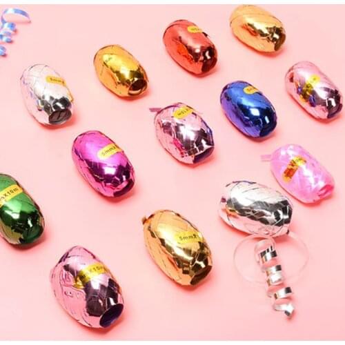 6PCS/Pack 5mm*10m Balloon Ribbons Rope Latex Foil Confetti Helium Ballon Strapping tool Wedding Birthday Party Home Decoration