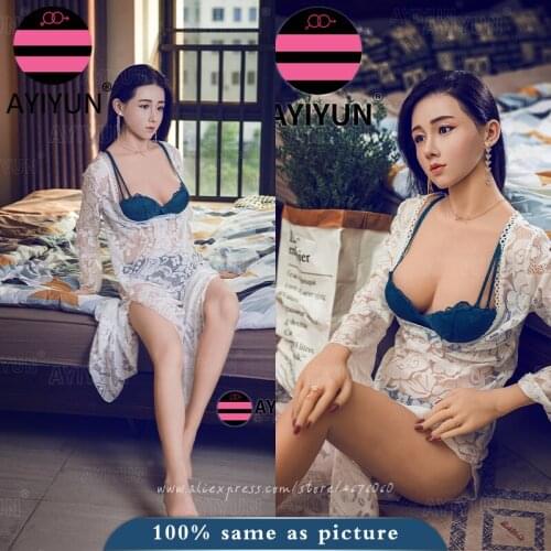 AYIYUN Silicone Head Dolls Sex Doll with Metal Skeleton European Anime Adult Dolls Full Body Breast Love Doll for Men Sexdoll