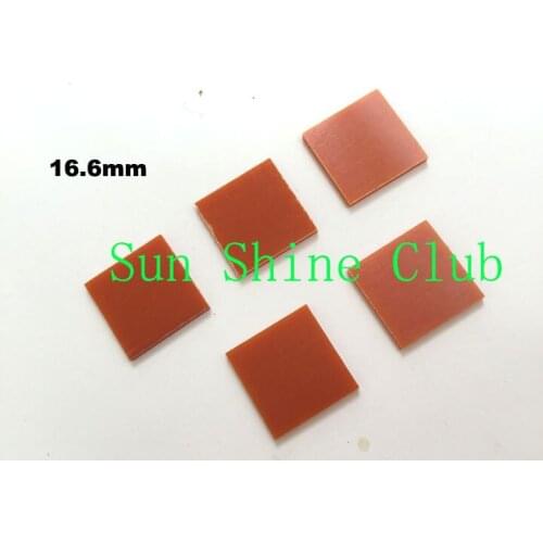 Free shipping 100pcs/lot New Square-Shape Professional Bakelite Billiards Pool Cue Tip Gaskets Brown Cue Stick Shim/Tip Cushions