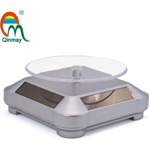 Jewelry watch bracelet solar rotary display table 360 degree rotary disc