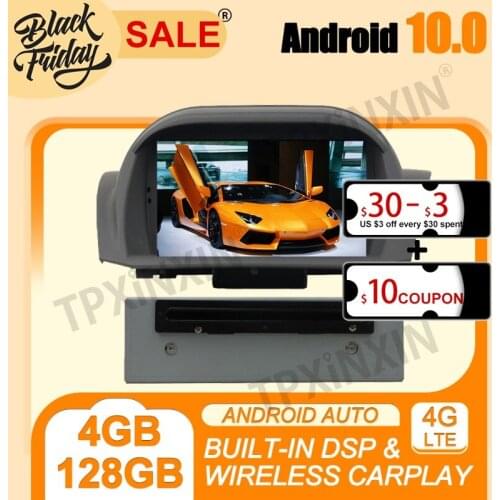 Carplay DSP 4G+128G PX6 Android 10.0 IPS For Ford Fiesta 2013-2016 Multimedia Player Auto Radio Tape Recorder GPS Navi Head Unit