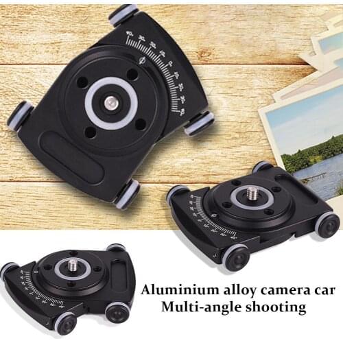 Aluminum Alloy Four-wheel Video Dolly Rolling Sliding Stabilizer Skater Slider Video Dolly Lightweight Four-wheel for Camera