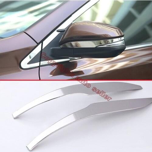 For Toyota RAV4 2016 2017 Stainless Steel Car Accessories Side Mirror Trim Rear View Molding
