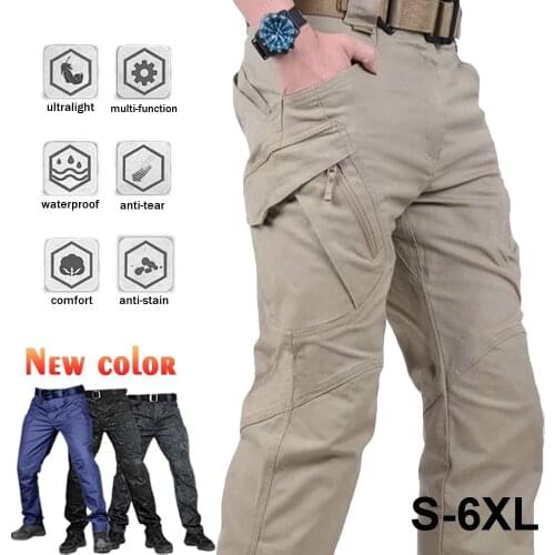IX9 City Waterproof Tactical Pants Men SWAT Combat Army Pants Casual Men Hiking Pants Outdoor Trousers Cargo Military Pants