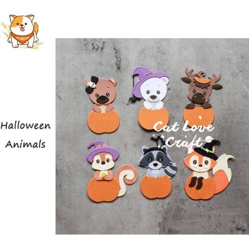 Halloween Pumpkin Animal Metal Cutting Dies Scrapbooking Stencil DIY Embossing Craft Die Cuts Card Making New Dies For 2020