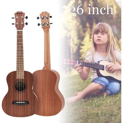 Ukulele 26 Inch 18 Fret Tenor Ukulele Acoustic Cutaway Guitar Mahogany Wood Ukelele Hawaii 4 String Guitars
