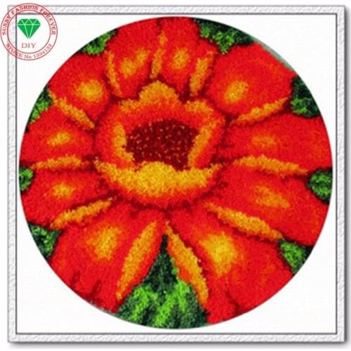 DIY Needlework Latch hook rug kits Carpet embroidery Patchwork carpet Threads for embroidery yarn for knitting Yarn Mat cushion