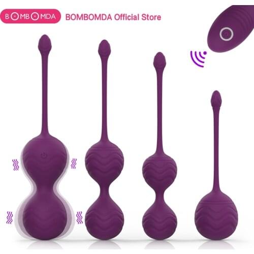 Vibrator Set Safe Silicone Smart Ball Kegel Ball Ben Wa Ball Vagina Tighten Exercise Machine Vaginal Geisha Sex Toys for Women
