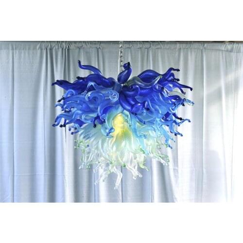 American novelty LED hanging lamps Glass chandelier Light fixtures lustres bedroom restaurant