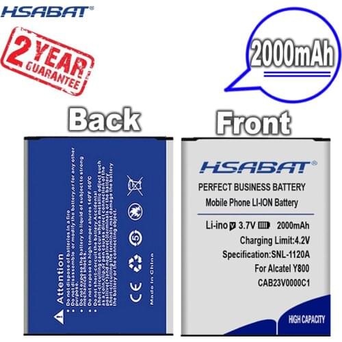 New Arrival [ HSABAT ] 2000mAh CAB23V0000C1 Replacement Battery for Alcatel Y800 Y580D