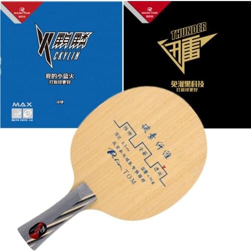 Palio TOM 5 wood+ 4 ti with Ckylin Thunder Offensive Table Tennis Blade for PingPong Racket