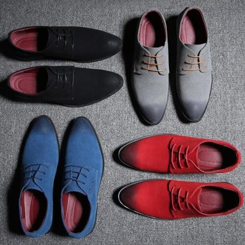 PUAMSS Men's Suede Shoes
