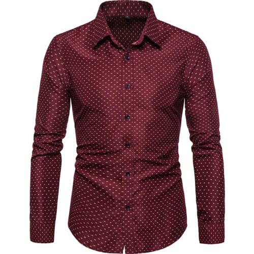 Cotton Shirts Men Cardigan 2021 New Slim Broken Flower Long Sleeve Fashion Business Casual Shirt Mens Top Plus Size Clothes