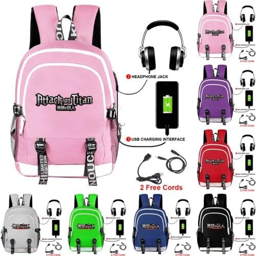 Attack On Titan Rucksack Students School Bags Laptop Backpack Travel Backpack Knapsack For Men Women Teens Travel Backpack