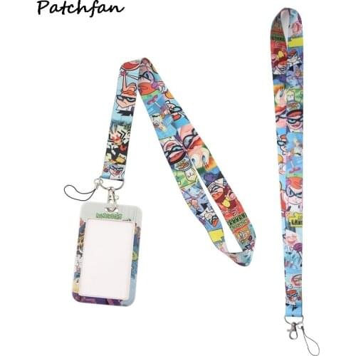 AD780 Patchfan Anime Lanyard for Key Phones USB Flash Drives Keys Keychains ID Name Tag Badge Holders Webbing
