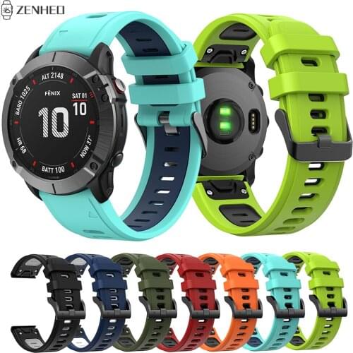 Silicone Strap For Garmin Fenix 6 6 Pro 5 5 Plus Quick Release Easy Fit Watchband For Garmin Forerunner 935 945 Smart Watch Band