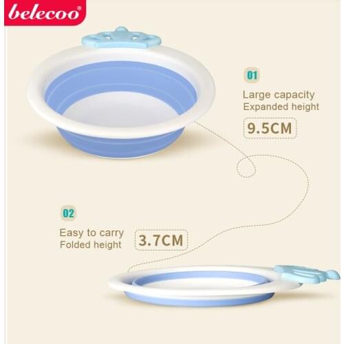 Baby Folding WashbasinBaby Washbasin Newborn Folding Washbasin Baby Outdoor Travel Portable Folding Washbasin