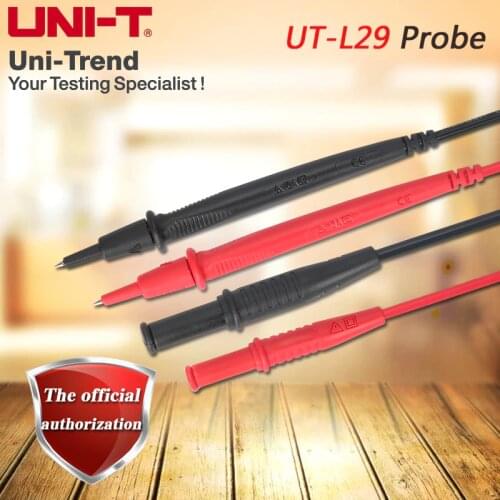 UNI-T UT-L29 digital multimeter pen 10A universal push-type pencil detachable pen tip sheath double insulated wire