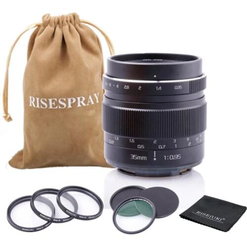 RISESPRAY 35MM f0.95 Mark III Large aperture lens For for Olympus PANASONIC m4/3 mount camera Hot Sale Free Shipping