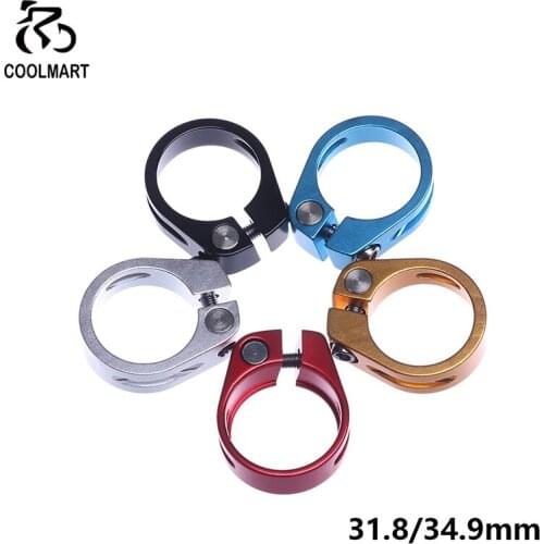 Aluminum Alloy Bicycle Seatpost Clamp 31.8/34.9mm Seat Post Tube Clip MTB Bike Quick Release Cycling ​Parts Saddle Seat Clamp