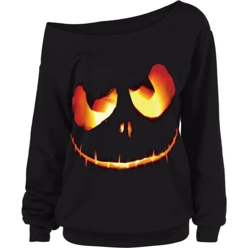 Women Hooded Halloween Costume Hoodies Jumper Pullovers Tops Autumn Winter Long Sleeve Casual Sweatshirts Sudadera Mujer