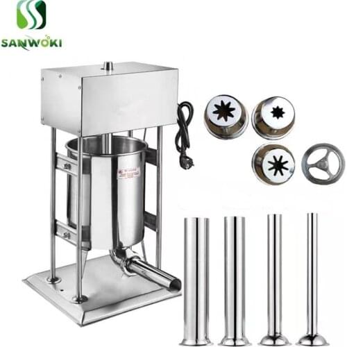 110v 220v Spanish Churro Making Machine 10L Electric churros maker machine Auto Sausage Stuffer Filler machine