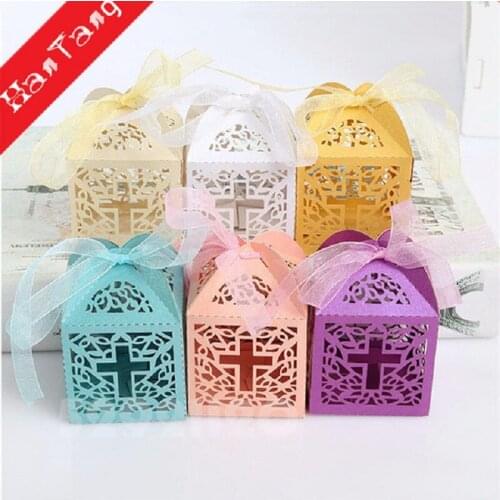 25pcs candy box packaging Favor New craft paper Hollow square Gift boxes For Kids birthday supplies wedding party wrapping 5Z