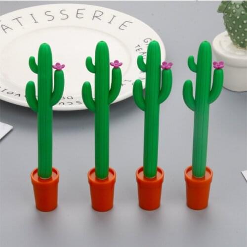 30pcs/set Kawaii Gel Pens Cactus Gel Pen Wholesale Gel-ink Pens for Writing Cute Stationery Office School Supplies