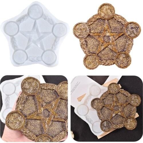 Altar Candlestick Epoxy Resin Mold Candle Holder Silicone Mould DIY Crafts Plaster Casting Tools