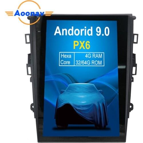 AOONAV car GPS navigation DVD player vertical screen for Ford Mondeo 2013+ AUTO A/C car GPS radio IPS multimedia player