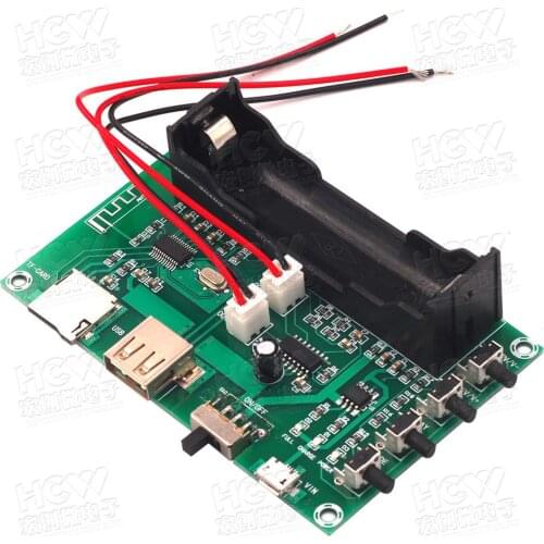 PAM8403 Bluetooth Amplifier audio Board 5W*2 Lithium Battery Singing Machine USB TF-Card Dual Channel Mini Speaker DIY