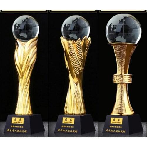 Manufacturers There is no cover on this Crystal ball trophy for children student champion wholesale World Cup