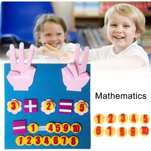 Finger Numbers Toy Diy Handmade Felt For Children Educational Toys Novelty Fingers Counting Wool Felt Toy Teaching Aids