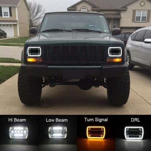 1 Pair LED Headlight For Ford F550 F450 F350 F250 IP67 Waterproof Trailer Trunk Signal Light For GMC Savana 1500 2500 3500