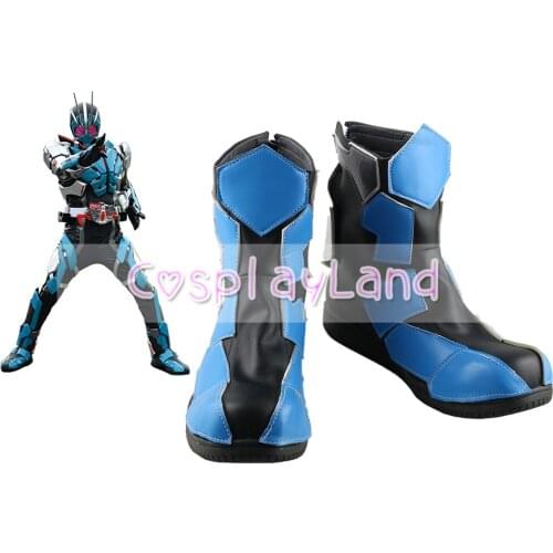 Kamen Rider Masked Rider Ichi-Gata Cosplay Boots Shoes Men Shoes Costume Customized Accessories Halloween Party Shoes
