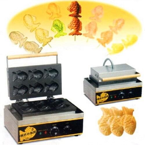 Korean Electric sea bream fish shape cakebaking machine fish shape waffle maker