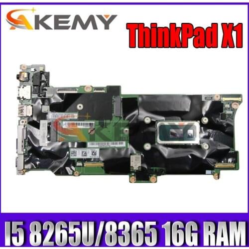 For Lenovo ThinkPad X1 Carbon 7th Gen / X1 Yoga 4th Gen laptop motherboard with CPU I5 8265U / 8365 RAM 16G 100% test work