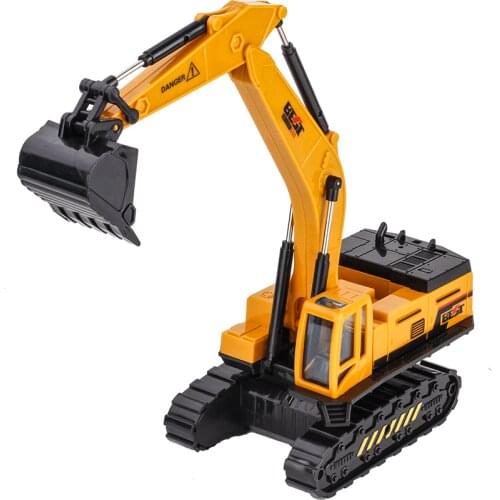 Simulation 1:55 Road Roller Excavator Dump Crane Childrens Toy Construction Vehicle Ladder Resistant Car Model Fire Protection