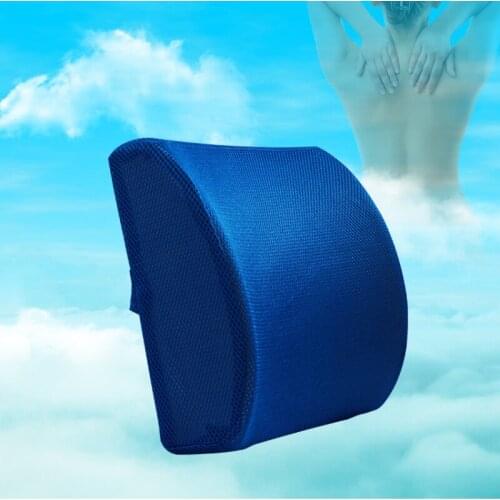 Soft Memory Foam Lumbar Support Breathable Healthcare Back Waist Cushion Travel Pillow Car Seat Home Office Pillows Relieve Pain